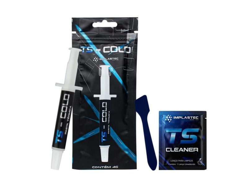 PASTA TÉRMICA TS - COLD 10,5 W/MK SERINGA 4G - IMPLASTEC