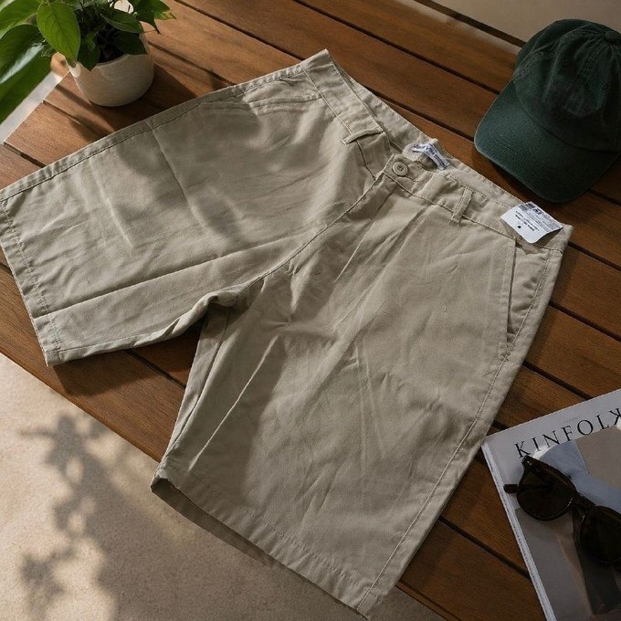 Bermuda Sarja Slim Chino Social