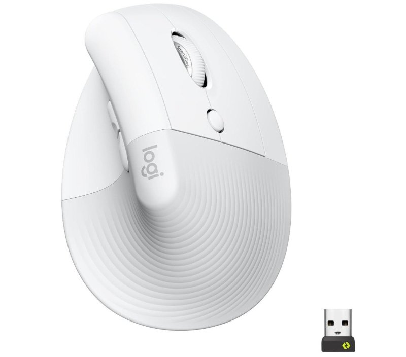 Mouse Sem Fio Logitech Lift Vertical com Design Ergonômico