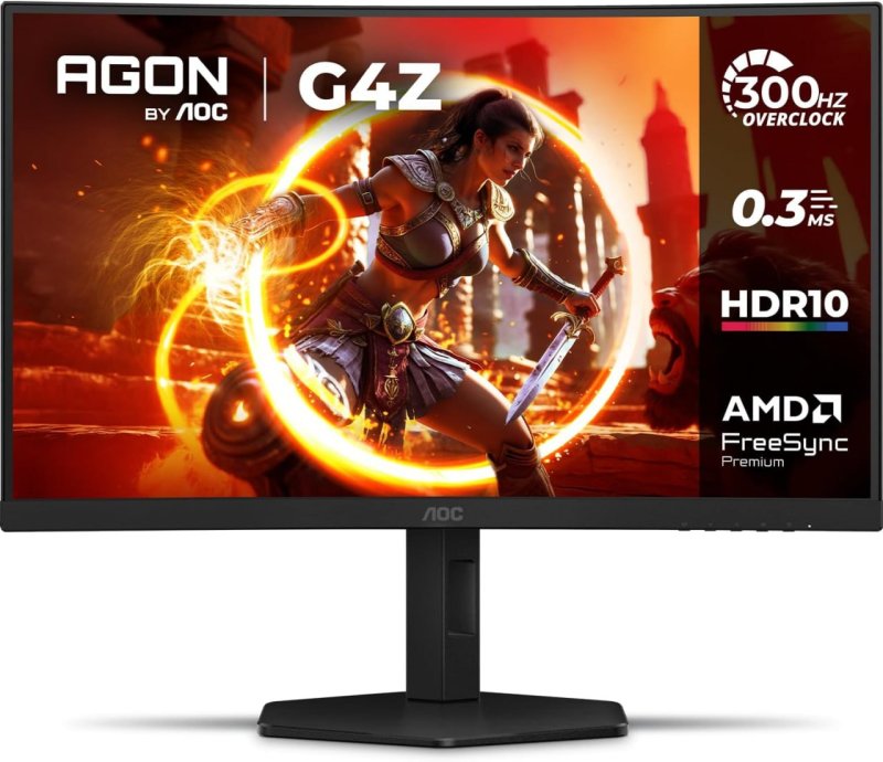 Monitor Gamer Curvo AOC AGON G4Z 27" 300Hz 0,3ms HDR10 Base Ajustável C27G4Z/P