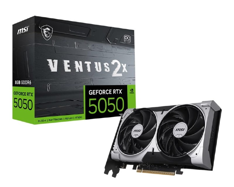 GPU NV RTX5050 8GB GDDR6 128BITS VENTUS 2X OC MSI 912-V538-010