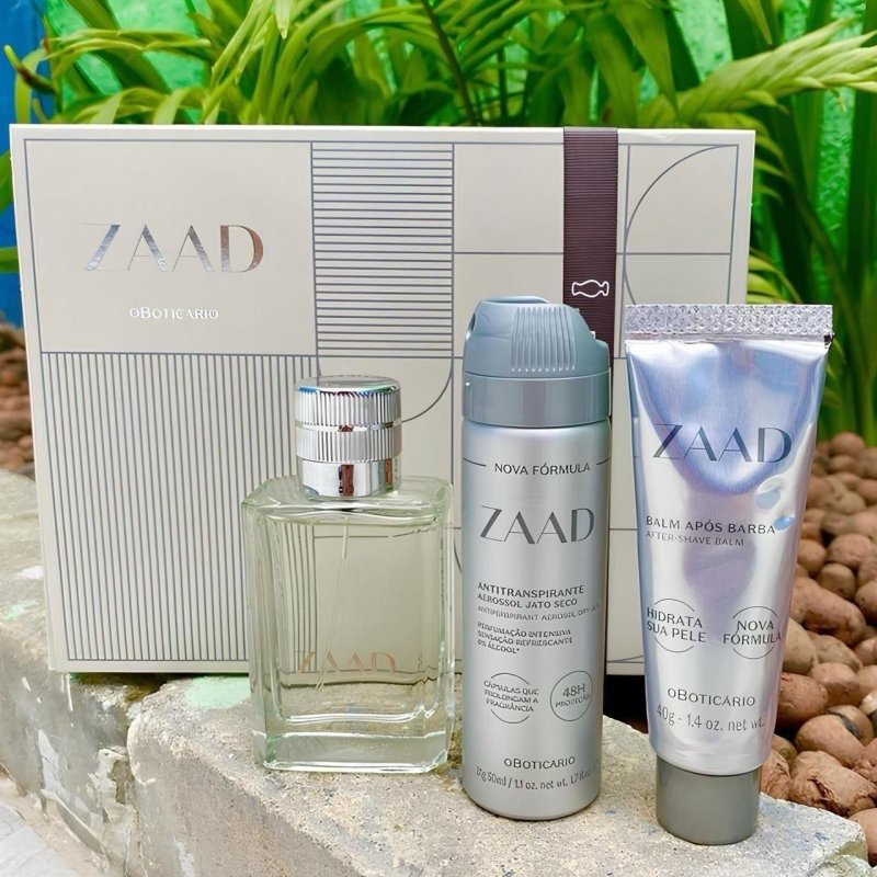 Kit Presente Zaad Masculino Boticário (3 Itens)