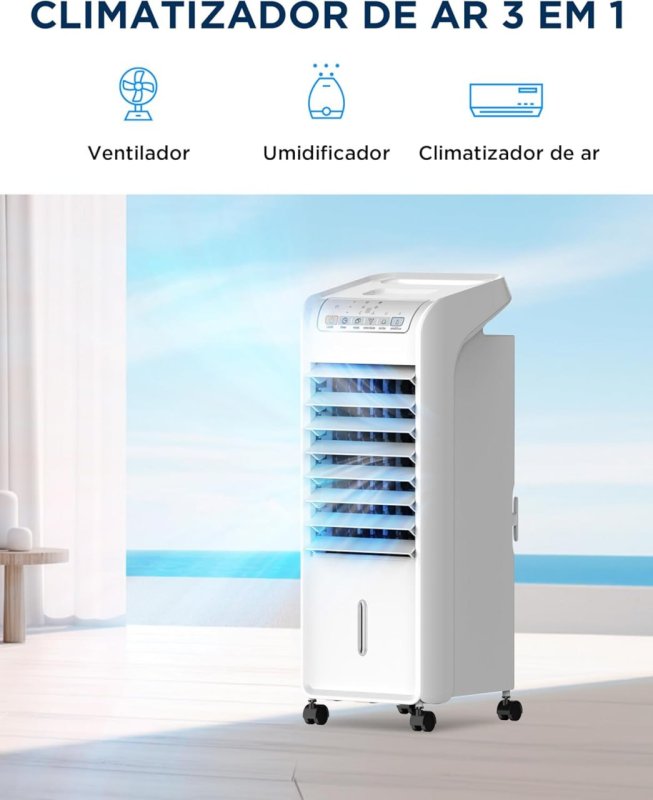 Midea Climatizador de Ar Frio 60W 4,5L - Branco 127V