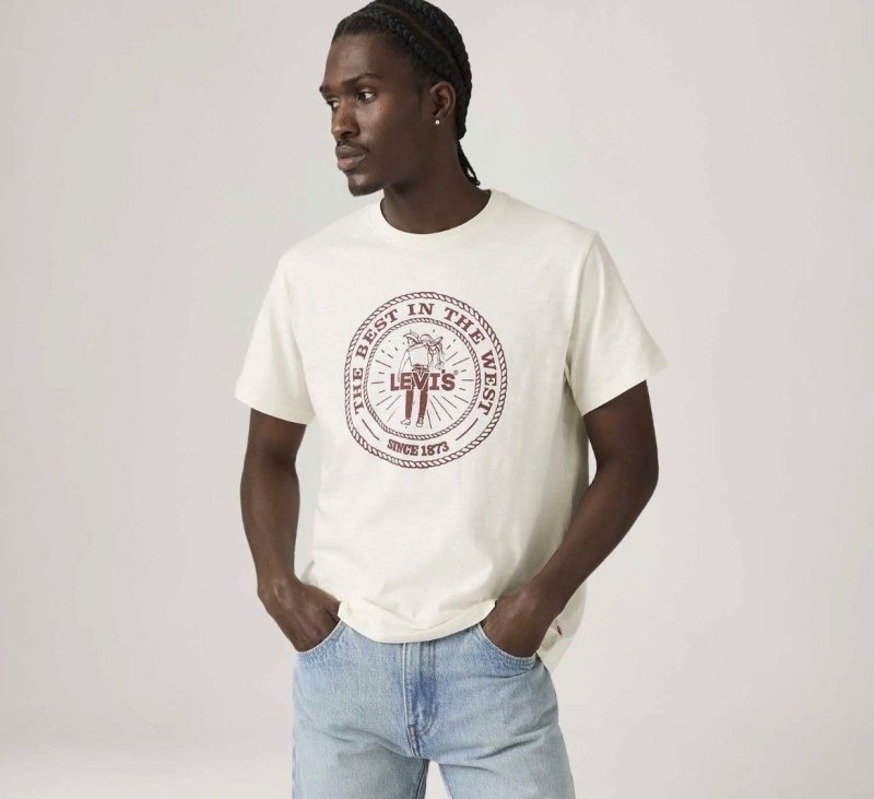 Camiseta Levi's®️ Graphic Crewneck Branca Lb0013247