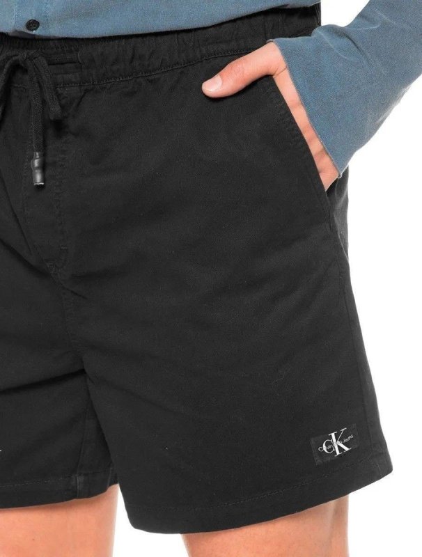 Short Calvin Klein Jeans Sarja Masculino Color Elastic Preto