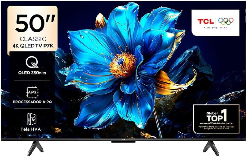 TCL 50" 4K UHD QLED 50P7K - Google TV AiPQ - 3 HDMI