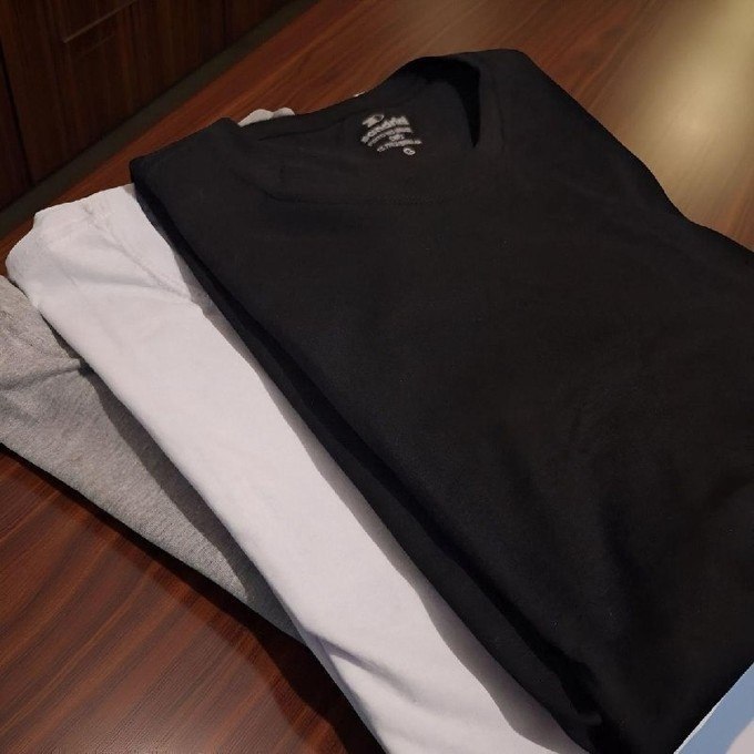 Kit 3 Camisetas Algodão Dia Dia Sandrini Básica Conforto