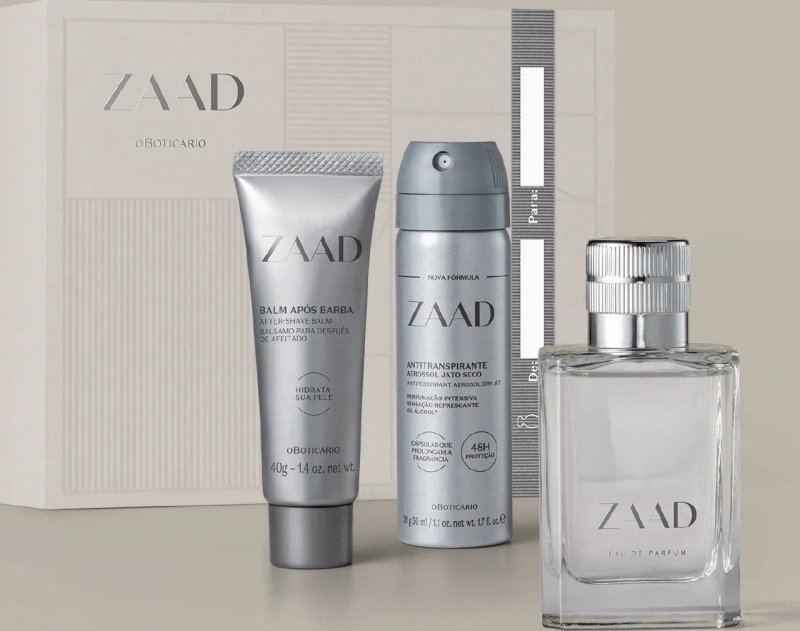 O Boticário Zaad Kit Presente 3 Itens