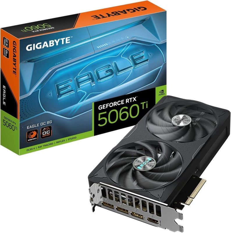 Gigabyte Placa gráfica GeForce RTX 5060 Ti Eagle OC 8GB