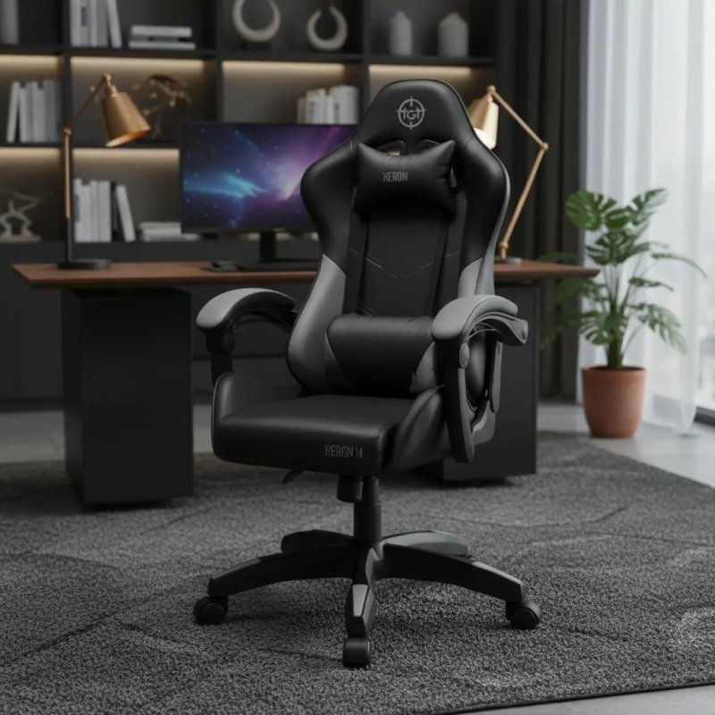 Cadeira Gamer Tgt Heron M, Preto, Tgt-hrm-bk02