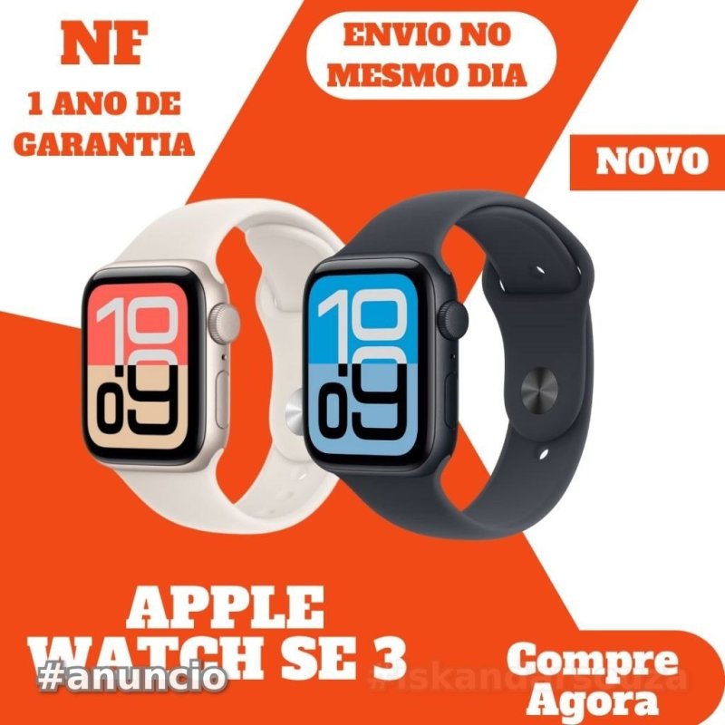 Apple Watch SE 3 - 40mm - 44mm / Original • Lacrado • Envio Imediato • Nota Fiscal
