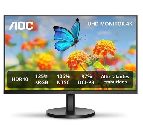 Monitor AOC de 27" e 4K, modelo U27B3A