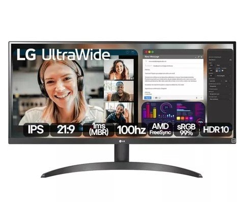 Monitor LG UltraWide Tela IPS 29" 100Hz – 29WQ500B