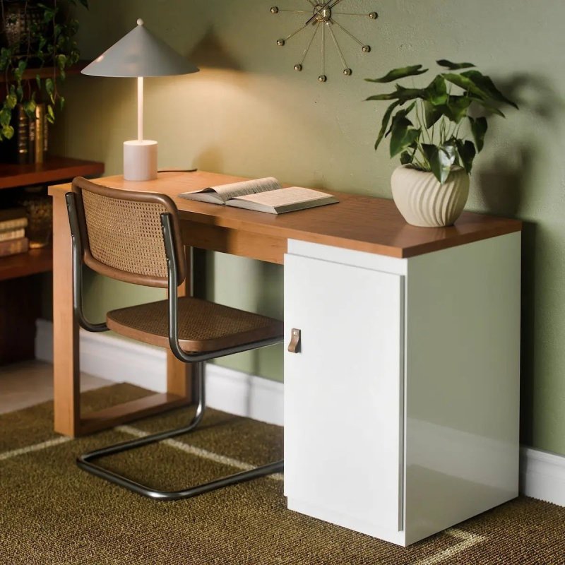 Escrivaninha Mesa Para Computador Paris 115cm Home Office