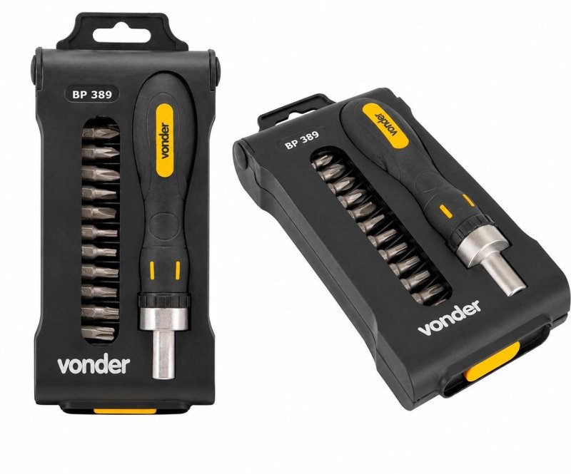 Vonder, Jogo De Bits/Ponteiras, Com 13 Peças, Encaixe Sextavado 1/4", Bp 389
