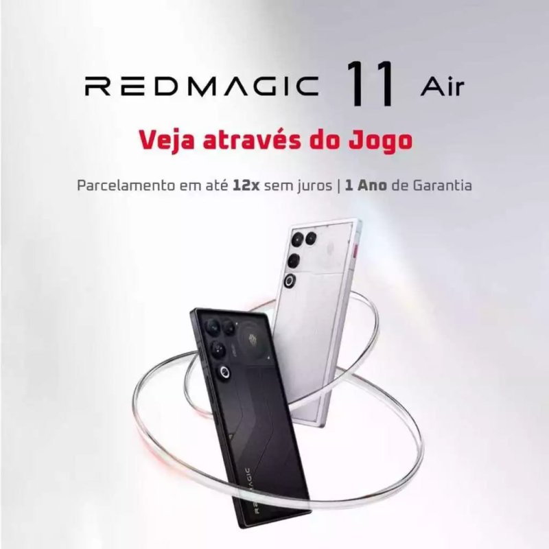 REDMAGIC 11 Air Celular Gamer 5G 12/16 + 256/512GB, Snapdragon 8 Elite