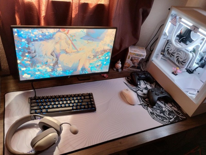 Mousepad Gamer Redragon Flick XL Special Edition Cypher Branco e Preto 400x900mm P032A