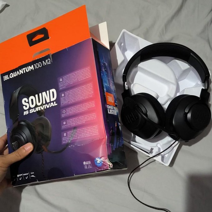 Headset Gamer QuantumSOUND JBLQTUM100M2BLK 100M2 Black JBL + Frete Grátis
