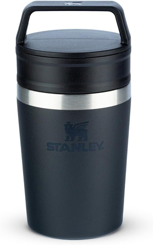 Stanley Copo de Café Térmico Go 236ml - Tampa Duas Partes - Preto