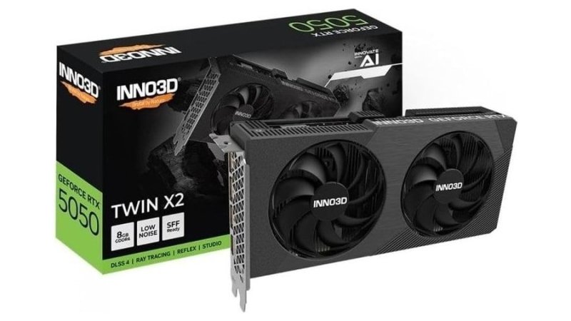 INNO3D Placa gráfica GeForce RTX 5050 Twin X2 8GB GDDR6