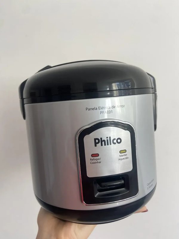 Panela De Arroz Elétrica Philco 5 Xícaras 1,6L