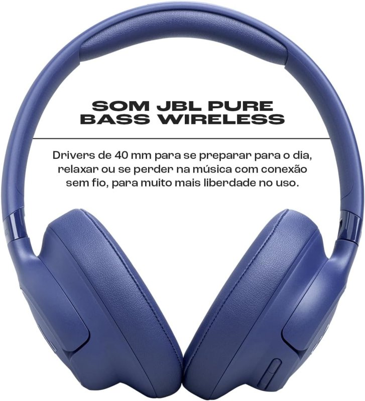 JBL Tune 730 - Over Ear - Cancelamento de Ruído - Azul