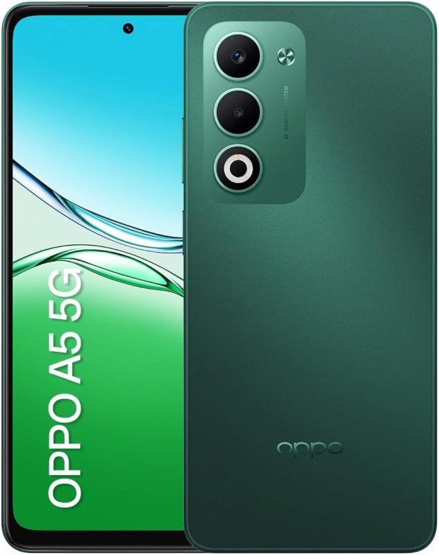 OPPO A5 5G - 256GB 8GB RAM - Câmera 50MP IA - Verde