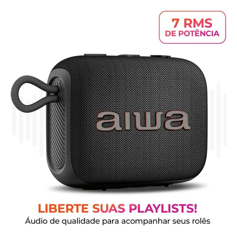 Caixa De Som Speaker Aiwa AWS-SP-07-B 7w