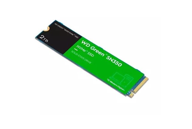 SSD WD Green SN350 2TB M.2 2280 NVME PCIE 3.0 3200Mb/s - WDS
