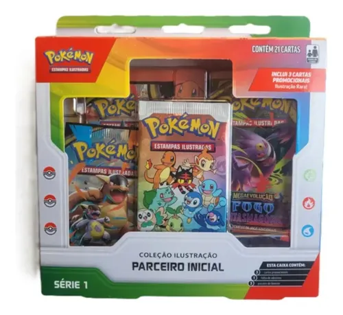 Box Pokémon TCG Coleção Ilustração Parceiro Inicial