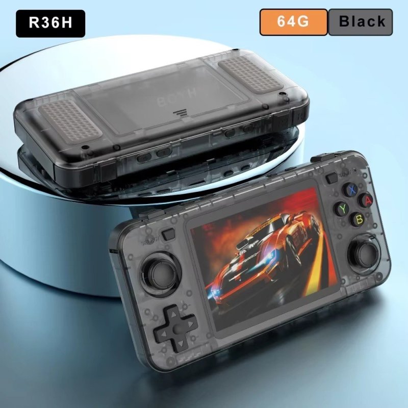 Console Portátil R36H 64GB (roda até PS1 e alguns jogos leves de PSP)