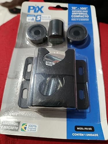 Suporte de TV Fixo Universal 10 a 85 Polegadas Compacto Preto