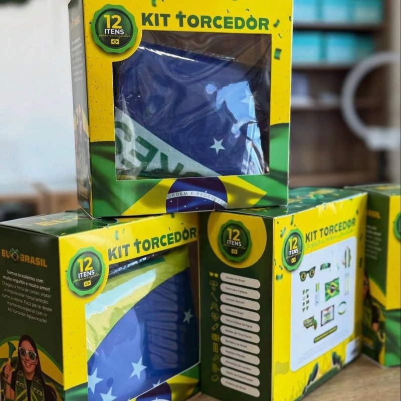 Kit Torcida Brasil Copa 2026 (12 itens)