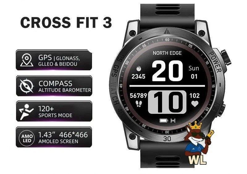 SMARTWATCH NORTH EDGE CROSS FIT 3 GPS WATCHES