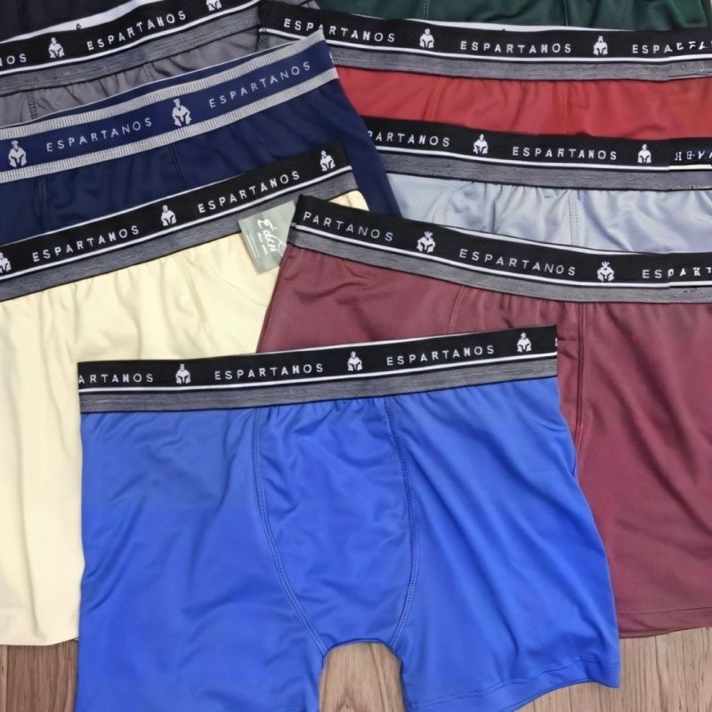 Kit com 10 Cuecas Boxer Espartanos Microfibra