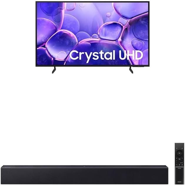 Samsung Combo Smart TV 55" Crystal UHD 4K U8600F + Soundbar HW-B400F