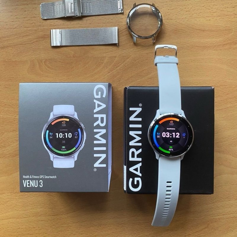 Garmin Relógio Venu 3 45mm com Monitor Cardíaco de Pulso e GPS
