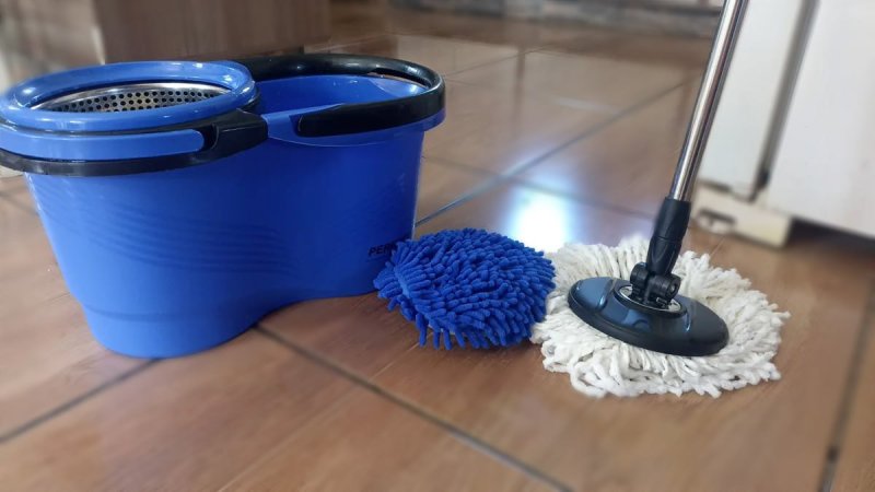 Perfect Mop Pro Giratório Balde + 3 Acessórios