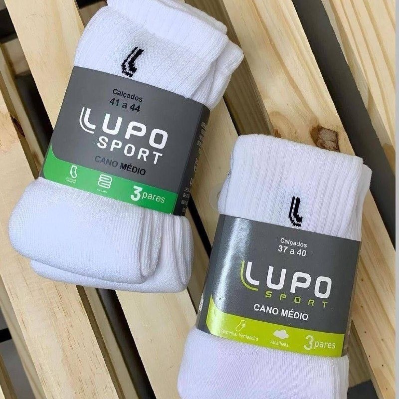 Kit 6 Pares Meias Lupo Cano Médio