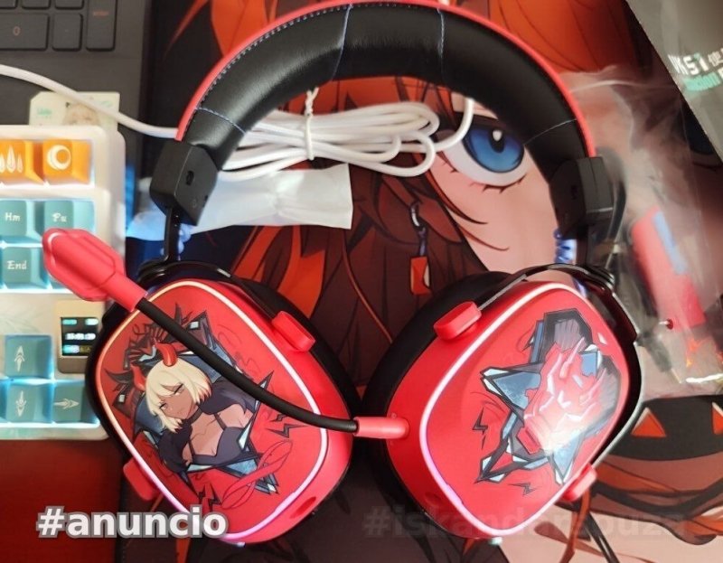 Headset Gamer Valkyrie VK S1 tri mode wireless sem fio 2.4g RGB