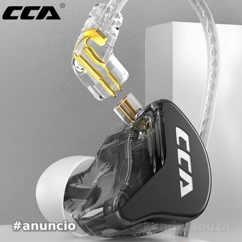 3x Unidades CCA CRA Hanging In Ear Wired HiFi Headset
