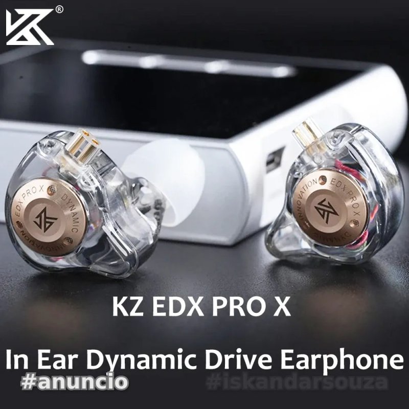 4x Unidades KZ EDX PRO X Dynamic Drive Earphone HIFI