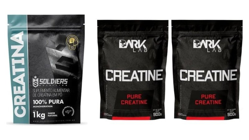 Creatina 1kg Suplemento Monohidratada em pó 100% Pura - Soldiers Nutrition