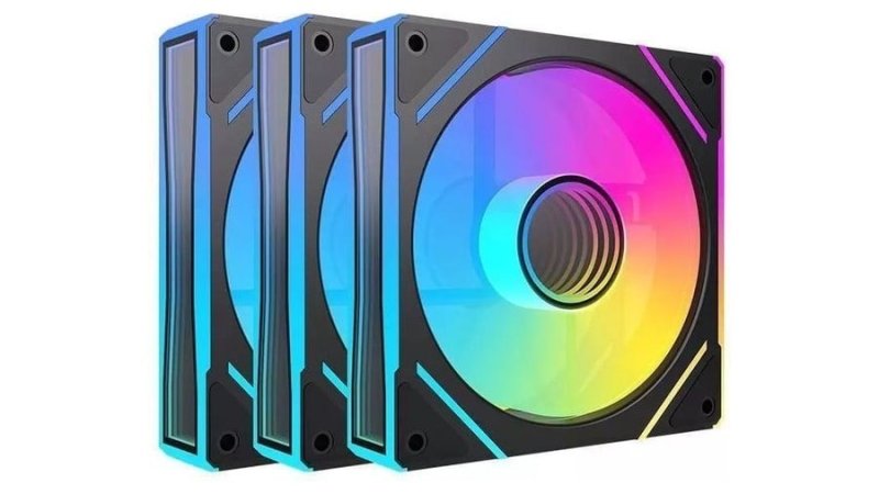 Kit Ventoinhas Acegeek Chroma, ARGB, 3x120mm