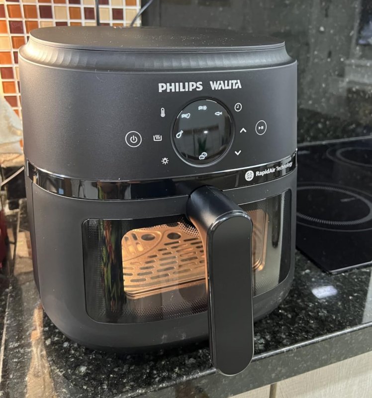 Fritadeira Air Fryer Philips Walita Painel Digital 6,2L