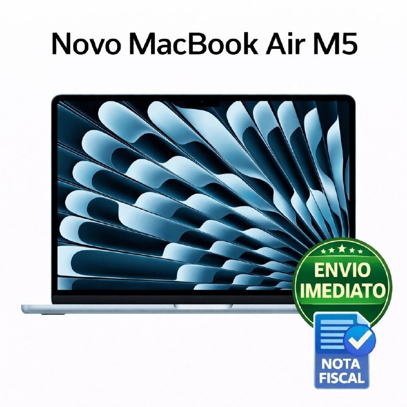 Novo MacBook Air M5 512gb SSD e 16GB Ram