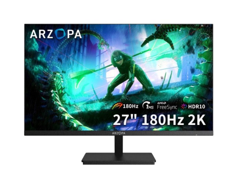 Monitor Gamer ARZOPA M1RC, 27" IPS, QHD, 180Hz, 1ms