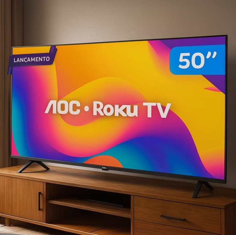 Smart Tv 50 Aoc 4k Dled 50u7045/78g Roku Tv Quad