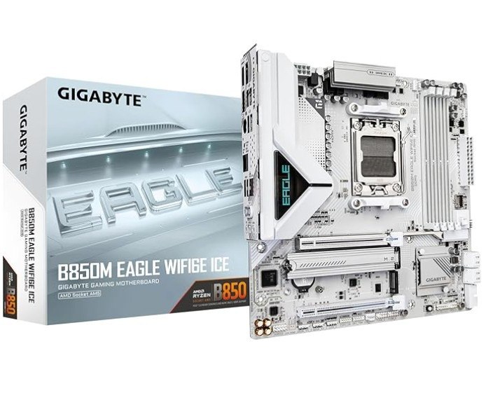 GIGABYTE Placa-mãe B850M Eagle WIFI6E ICE