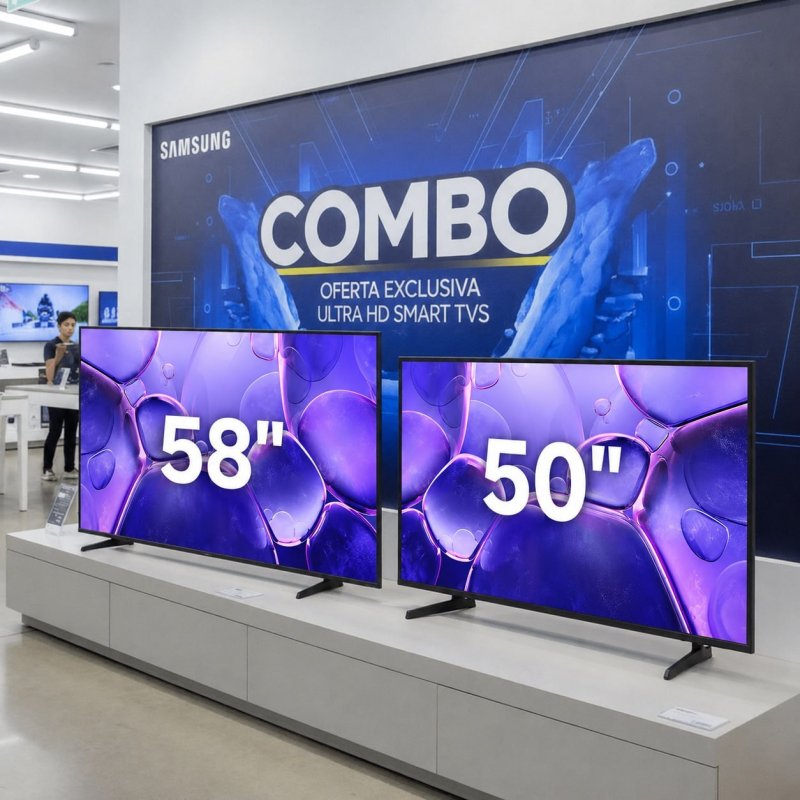 COMBO TV 58" 4K + TV 50" 4K